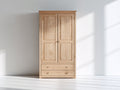 Armoire - Bois - 100 x 60 x 200 cm - Chêne naturel - Style classique