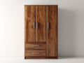 Armoire - Bois - 140 x 60 x 210 cm - Noyer - Style contemporain