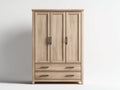 Armoire - Bois - 140 x 60 x 210 cm - Chêne clair - Style classique
