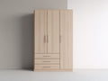 Armoire - Bois - 120 x 60 x 200 cm - Chêne clair - Style moderne